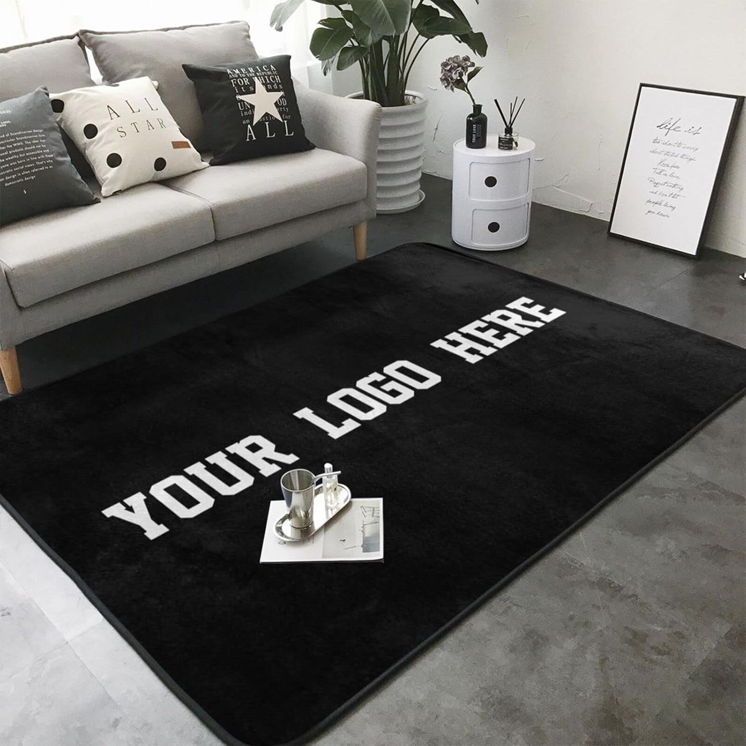 Home Bathroom Images - Karpet Kustom dengan Gambar Logo, Teks,