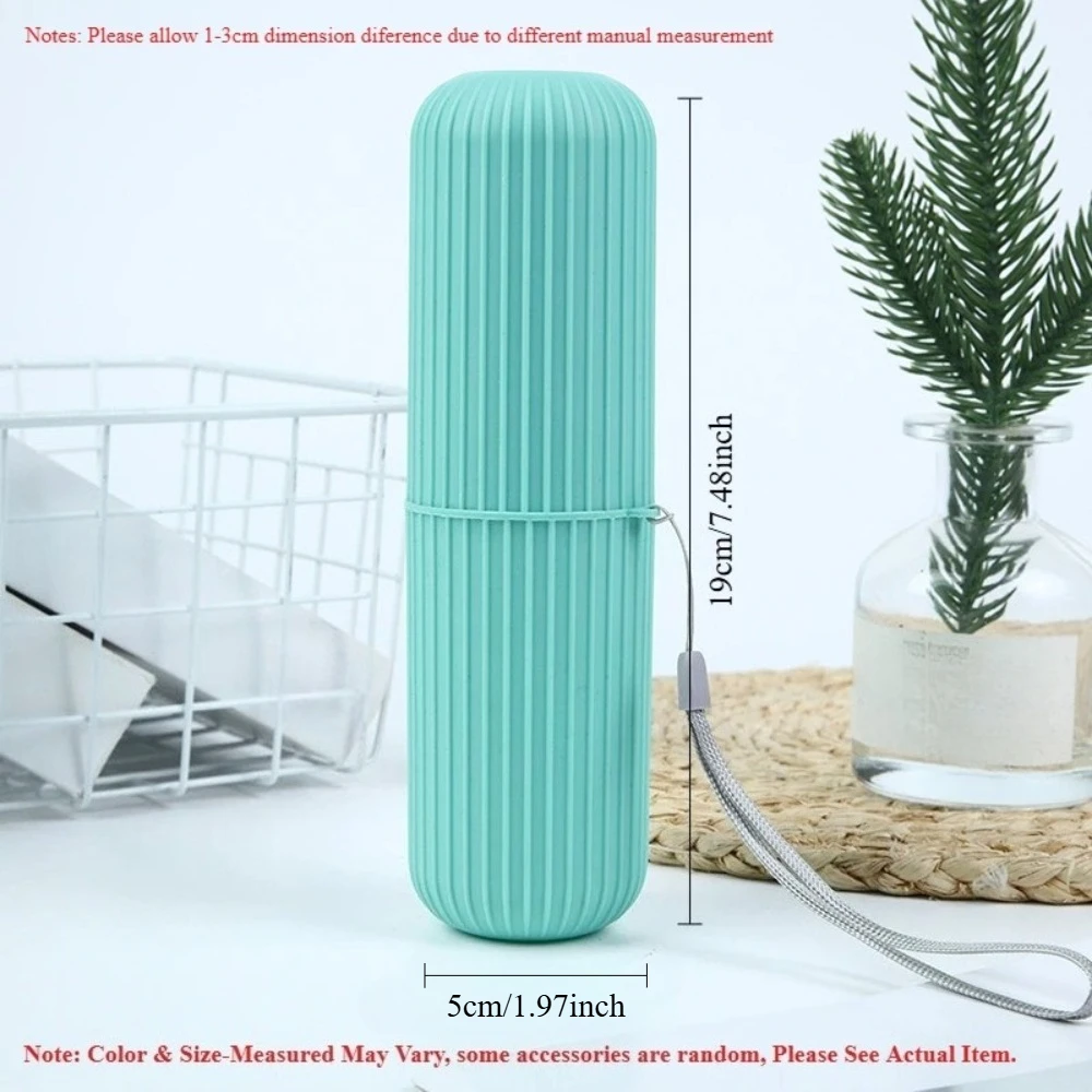 Toothbrush Holder Set - Tempat Sikat Gigi Portabel dengan Kompartemen