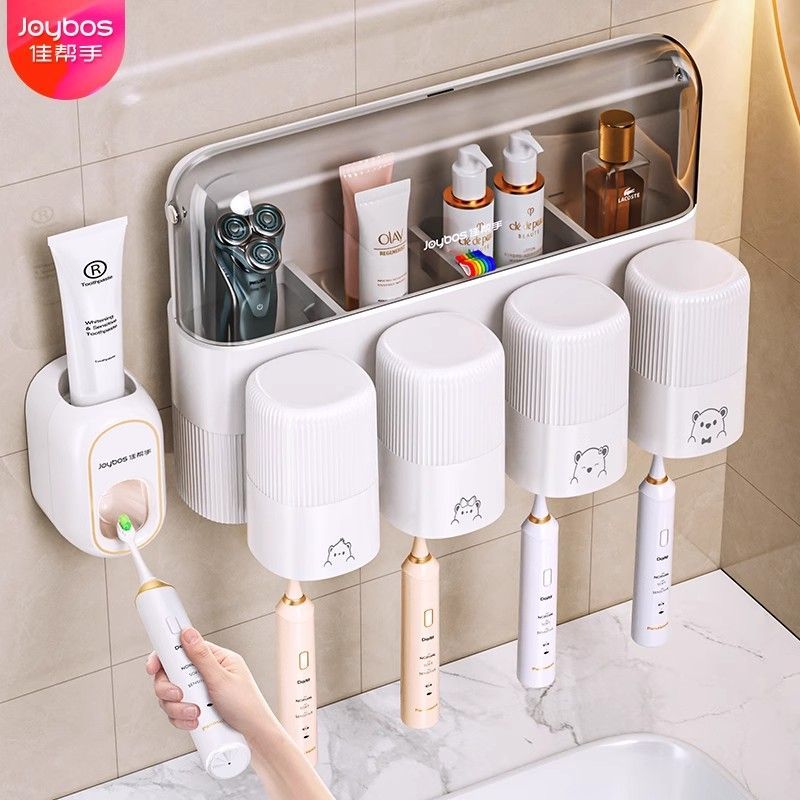 Toothbrush Holder Set - Rak Sikat Gigi Dinding Tanpa Bor,
