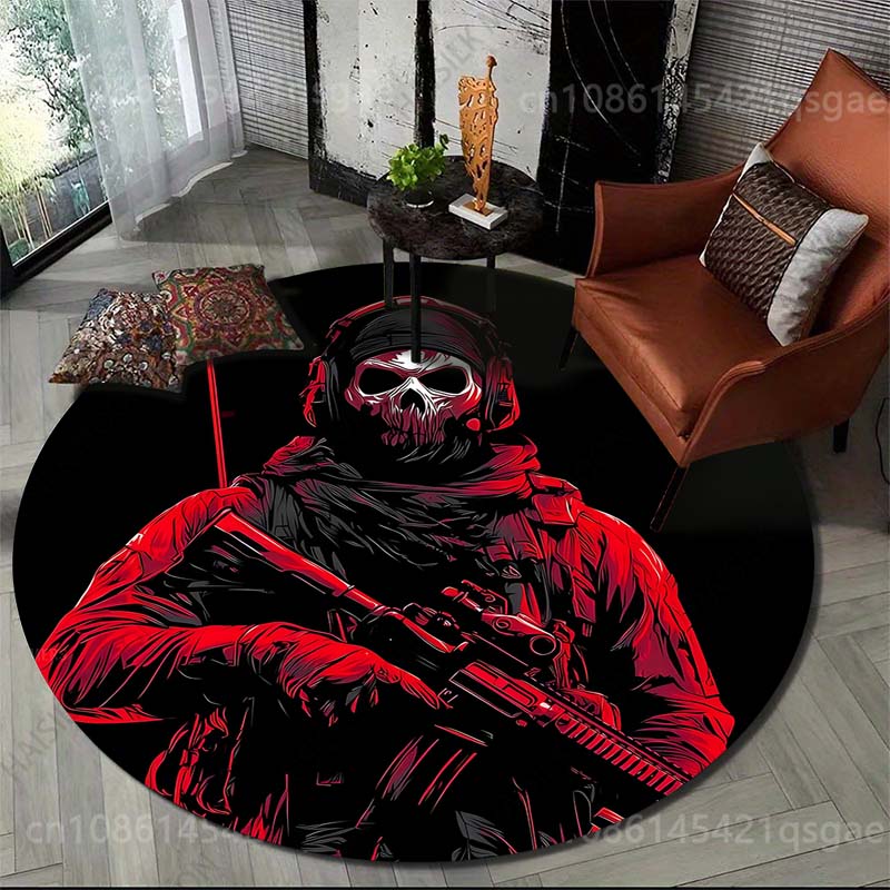 Home Bathroom Images - Karpet Bulat Motif Tentara Berbagai Ukuran