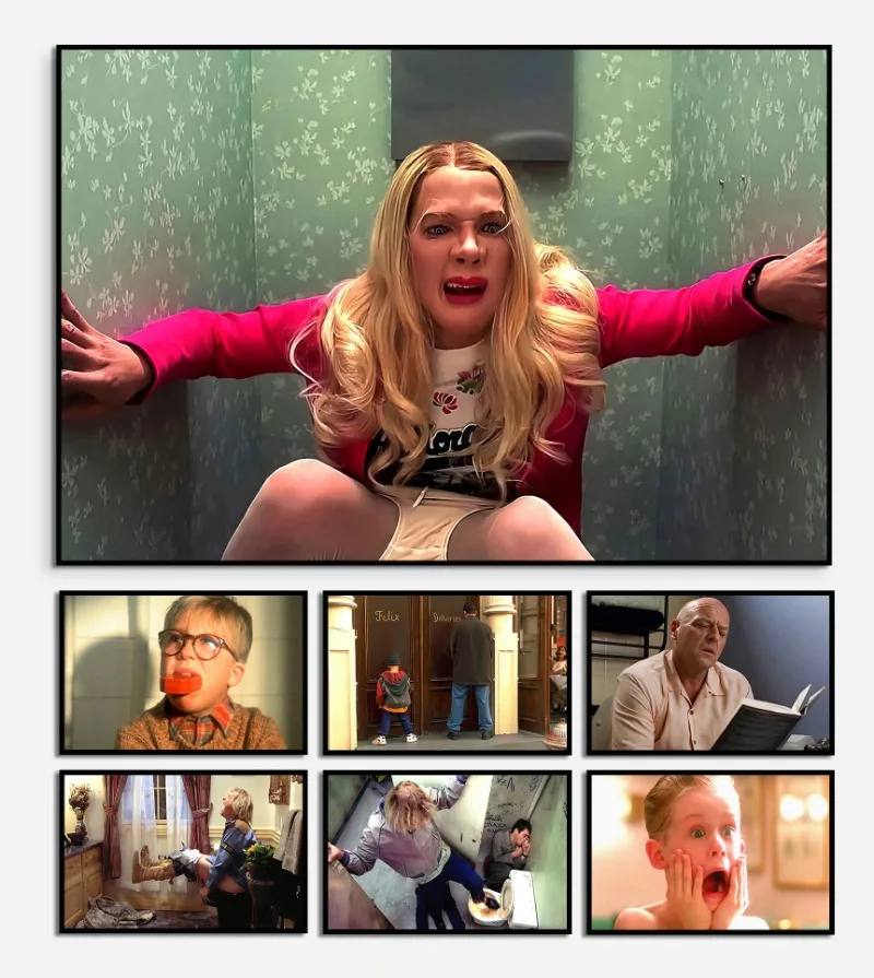 Home Movie Bathroom Scene - Adegan Film Kamar Mandi Poster Seni