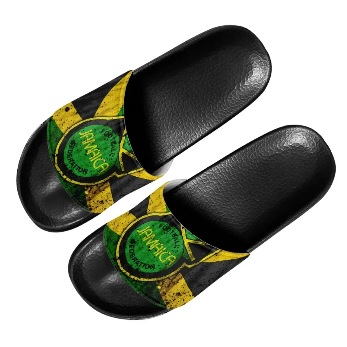 Home Design Bathroom - Sandal Cetak Desain Seni Bendera Jamaika