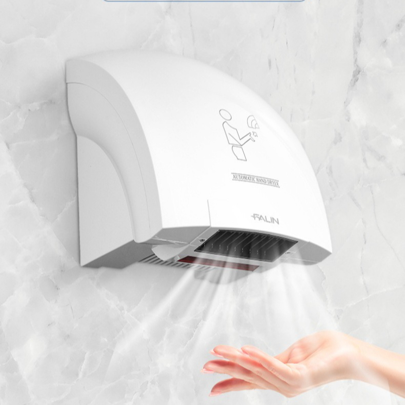 Home Bathroom Hand Dryer - Pengering Tangan Otomatis Komersial, Sensor Cerdas