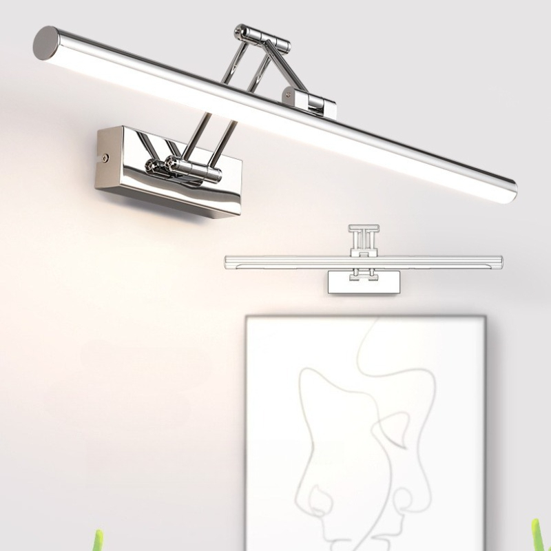 Home Bathroom Vanity - Lampu Depan Cermin Tricolor Besi Modern