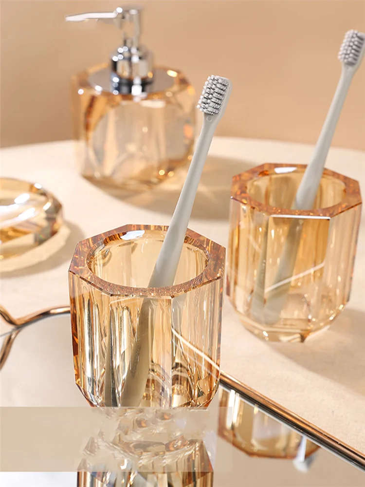 Glass Soap Dish - Set Kamar Mandi Dispenser Sabun Cair
