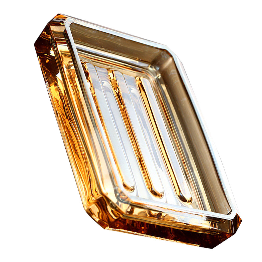Glass Soap Dish - Tempat Sabun Kaca Rumah Tangga Tahan
