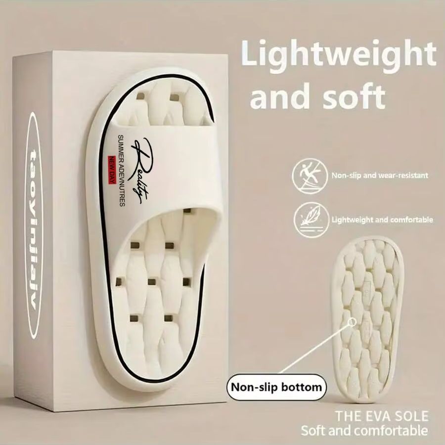 Home Design Bathroom - Sandal Unisex Ins-Style Reality Print dengan