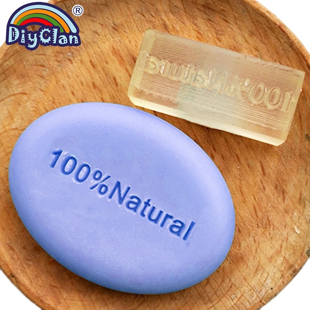 Glass Soap Dish - Stempel Sabun Bening Resin Buatan Tangan
