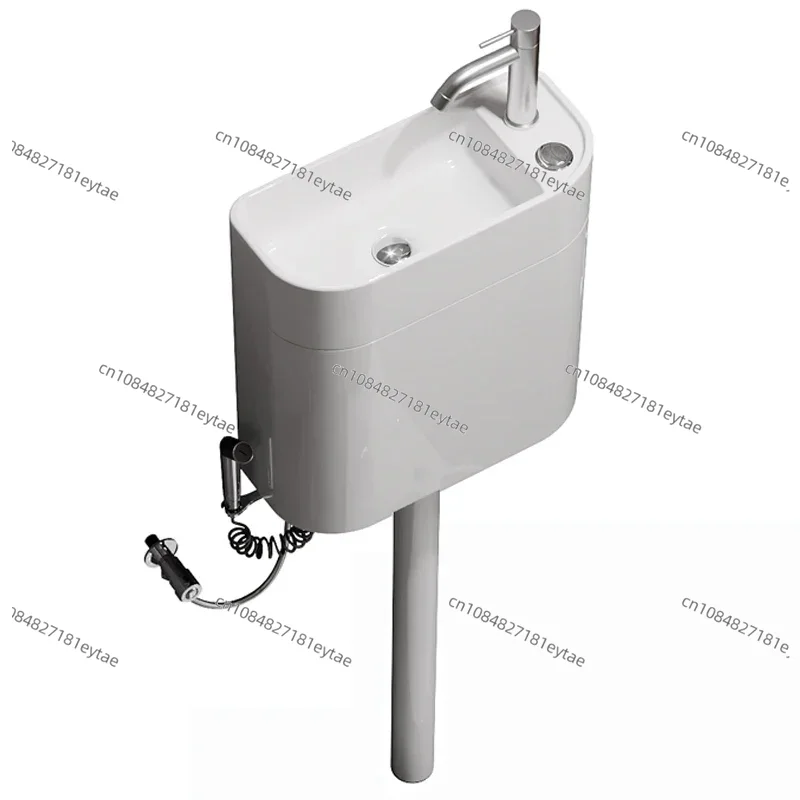 Home Bathroom With Urinal - Set toilet jongkok keramik dengan tangki