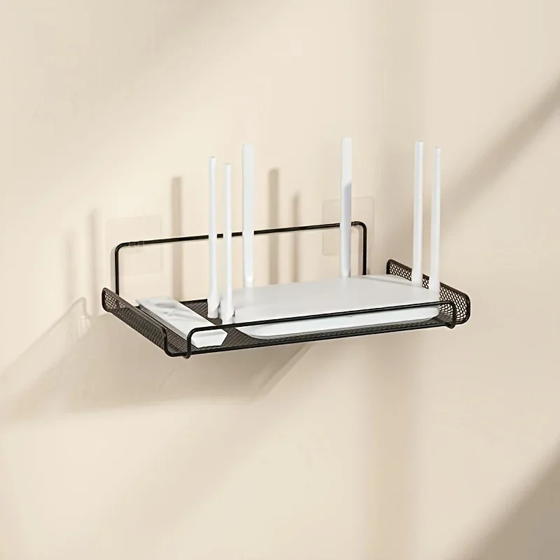 Home Bathroom Accessories - Rak Router Stainless Steel Tanpa Bor,
