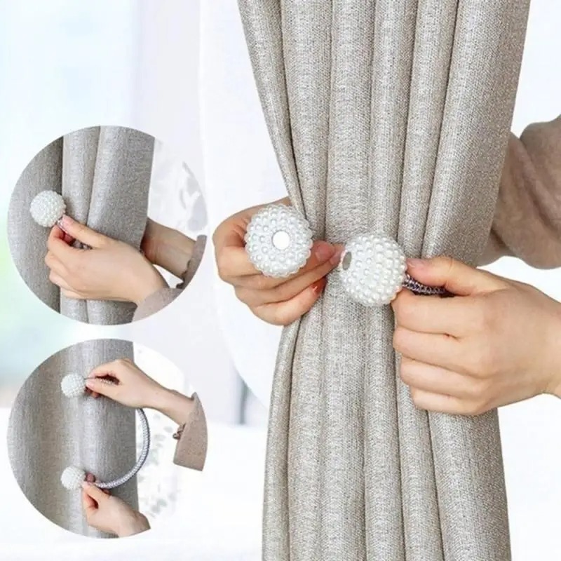 1/2 Buah Klip Tirai Magnetik M - Home Bathroom Accessories ulasan dan harga