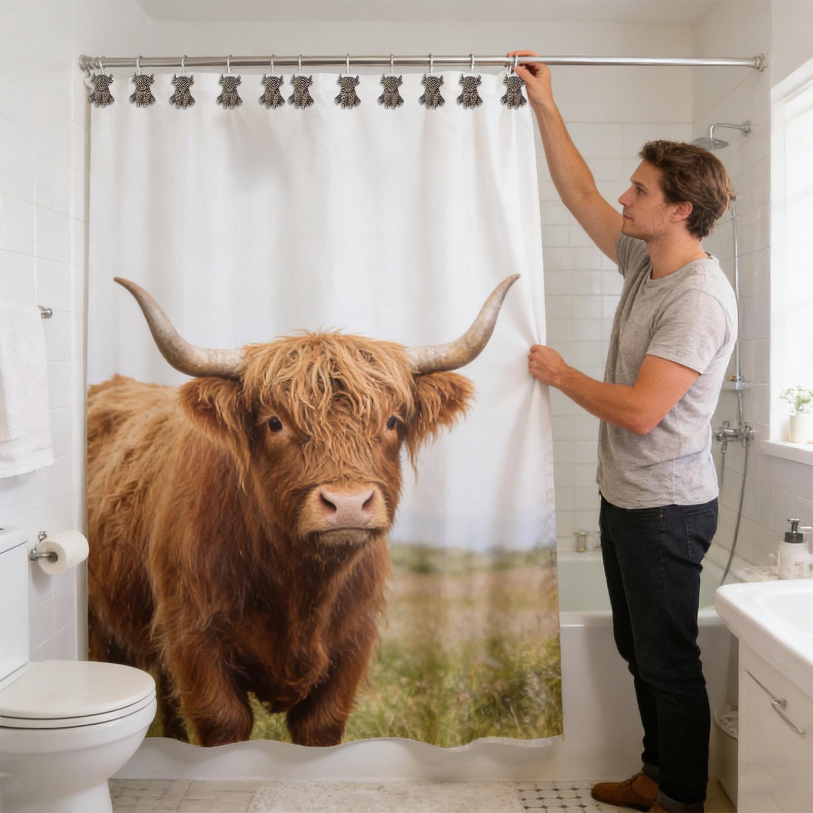Kait Gantungan Shower 12 Buah  - Home Bathroom Accessories ulasan dan harga