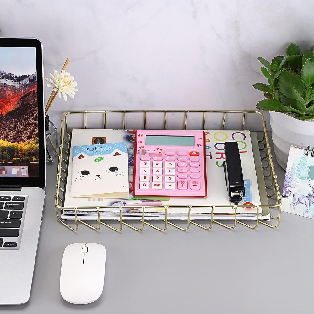 Nampan Meja Kawat Emas Elegan  - Home Bathroom Images ulasan dan harga