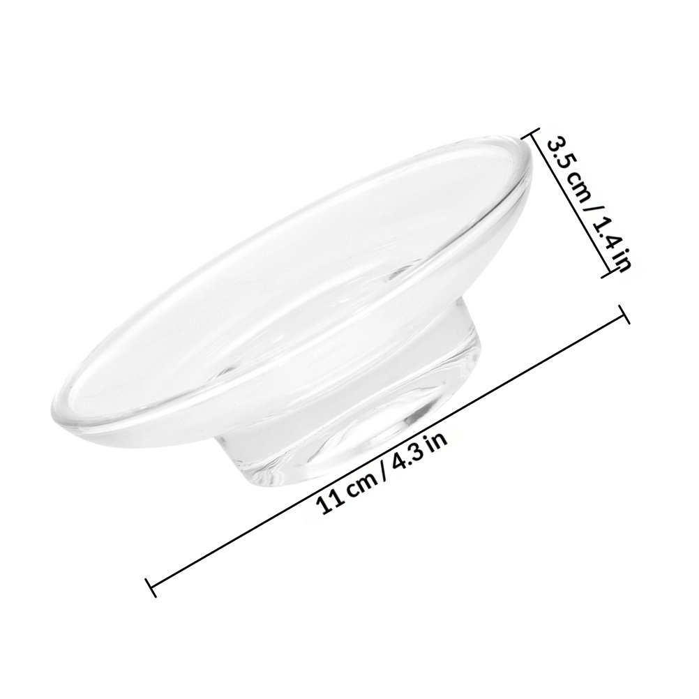 2Pcs Tempat Sabun Kaca Transpa - Glass Soap Dish ulasan dan harga