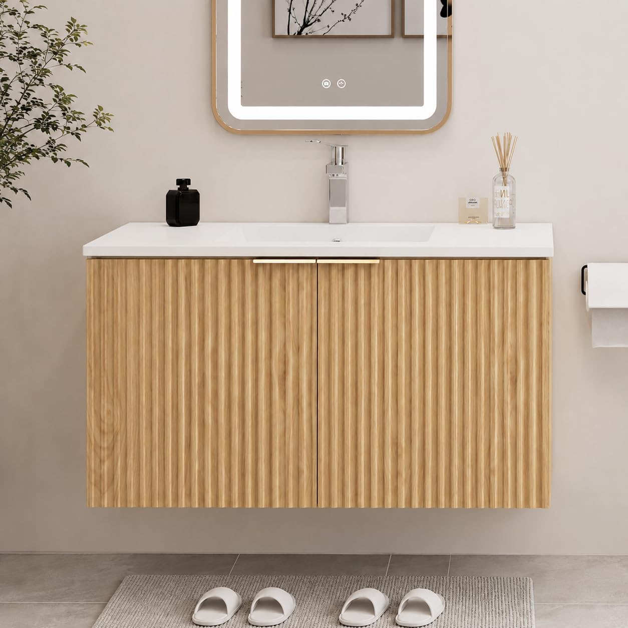 Rak Kabinet Kamar Mandi Modern - Home Bathroom Vanity ulasan dan harga