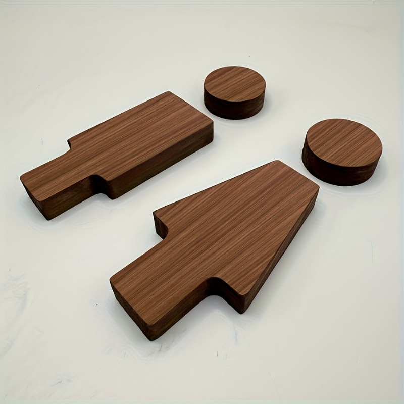 2 Buah Tanda Kamar Mandi Kayu  - Home Bathroom Accessories ulasan dan harga