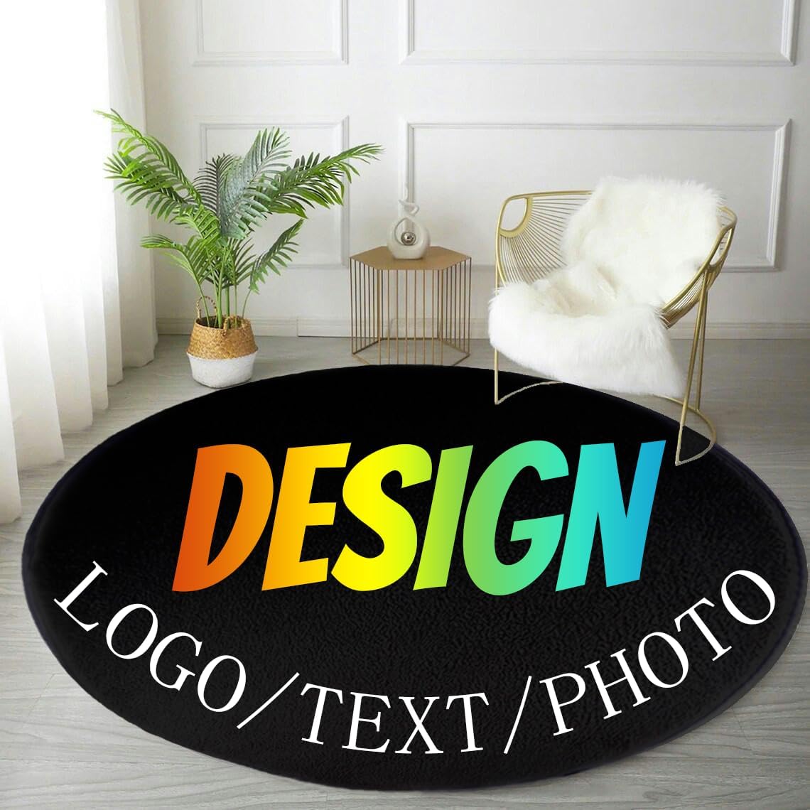 Karpet Bundar Kustom dengan Lo - Home Bathroom Images ulasan dan harga