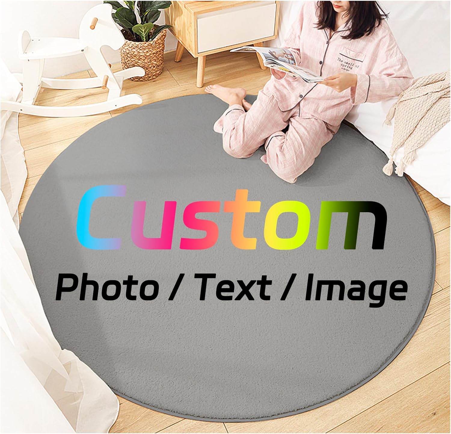 Karpet Bundar Kustom dengan Lo - Home Bathroom Images ulasan dan harga