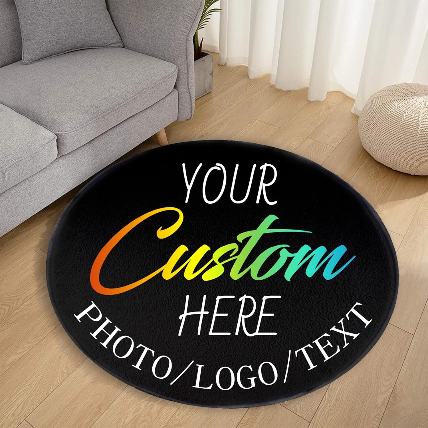 Karpet Bundar Kustom dengan Lo - Home Bathroom Images ulasan dan harga