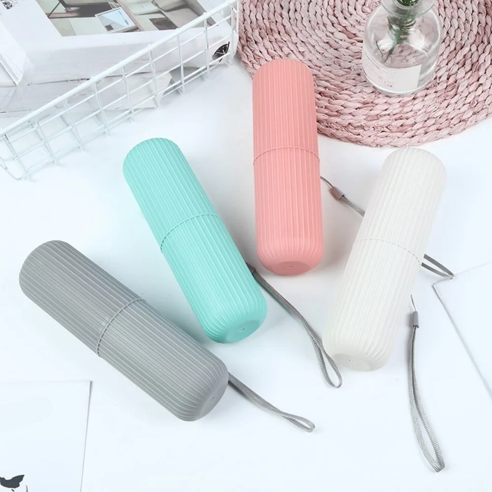 Tempat Sikat Gigi Portabel den - Toothbrush Holder Set ulasan dan harga