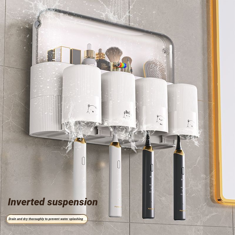 Rak Sikat Gigi Dinding Tanpa B - Toothbrush Holder Set ulasan dan harga