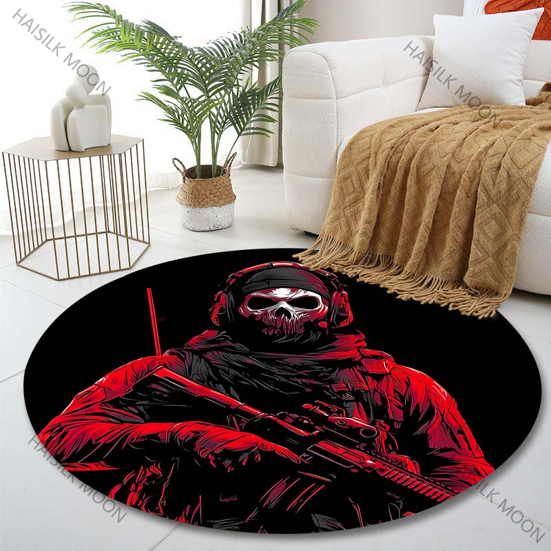 Karpet Bulat Motif Tentara Ber - Home Bathroom Images ulasan dan harga