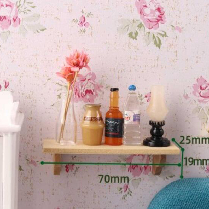 1 Buah 1:12 Rak Dinding Kayu R - Home Bathroom Accessories ulasan dan harga