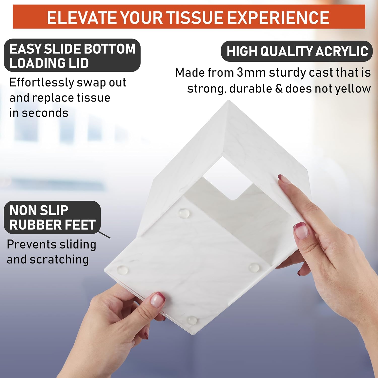 Kotak Tisu Akrilik Persegi Mot - Home Bathroom Images ulasan dan harga