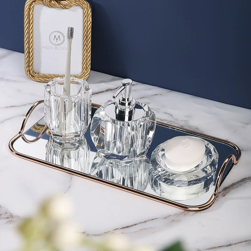 Set Kamar Mandi Dispenser Sabu - Glass Soap Dish ulasan dan harga
