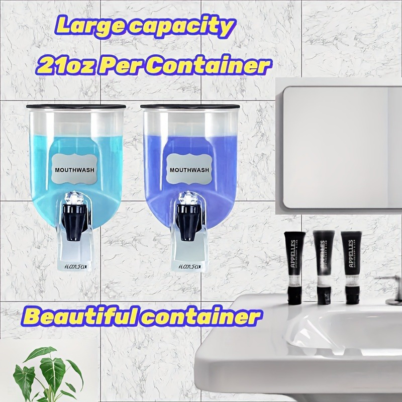2 Buah Dispenser Obat Kumur 60 - Home Bathroom Accessories ulasan dan harga