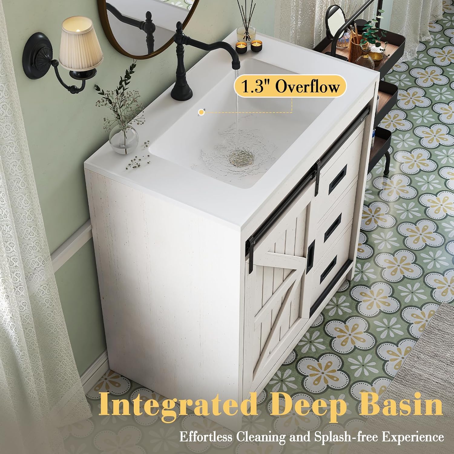 Meja rias kamar mandi bergaya  - Home Bathroom Vanity ulasan dan harga