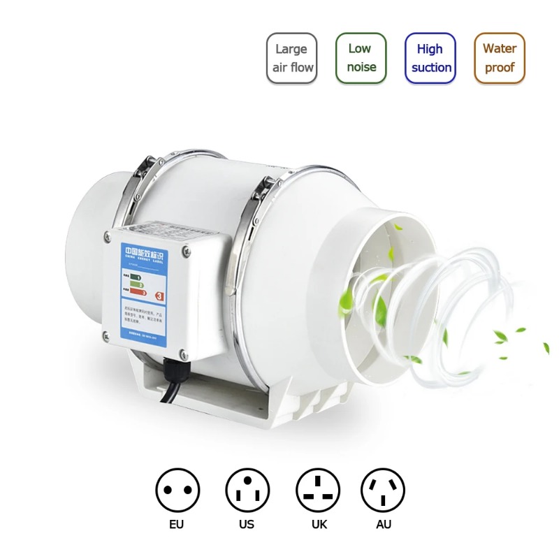 Kipas Ventilasi Pipa Dalam Rua - Home Bathroom Exhaust Fan ulasan dan harga