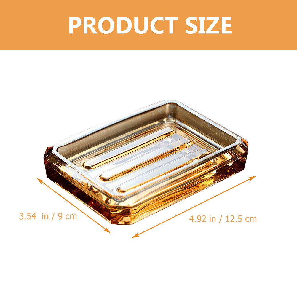 Tempat Sabun Kaca Rumah Tangga - Glass Soap Dish ulasan dan harga
