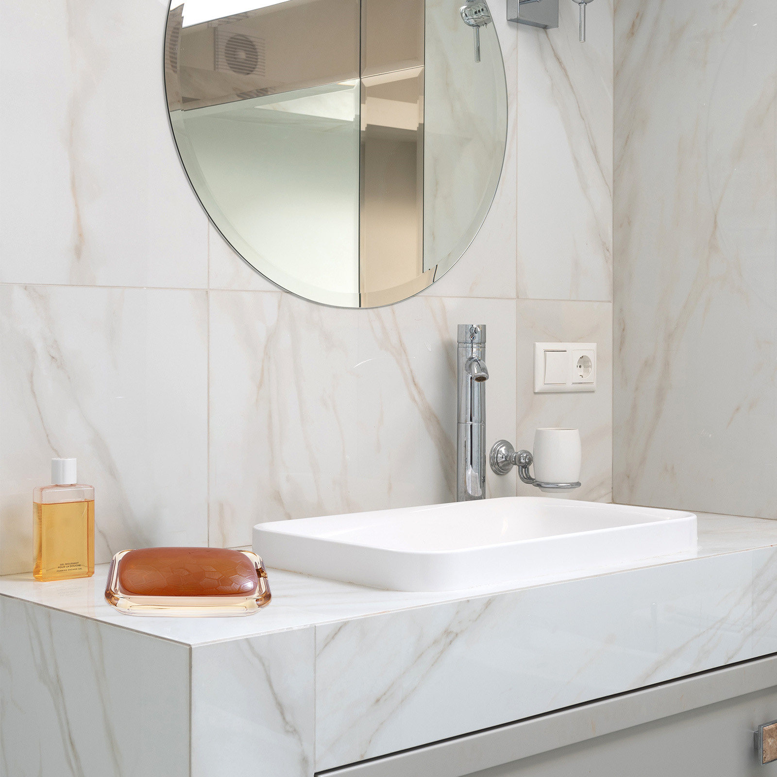 Tempat Sabun Kaca Rumah Tangga - Glass Soap Dish ulasan dan harga