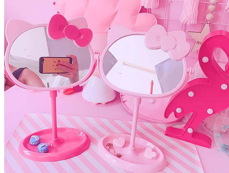 Cermin Rias Kartun Hello Kitty - Home Bathroom Vanity ulasan dan harga