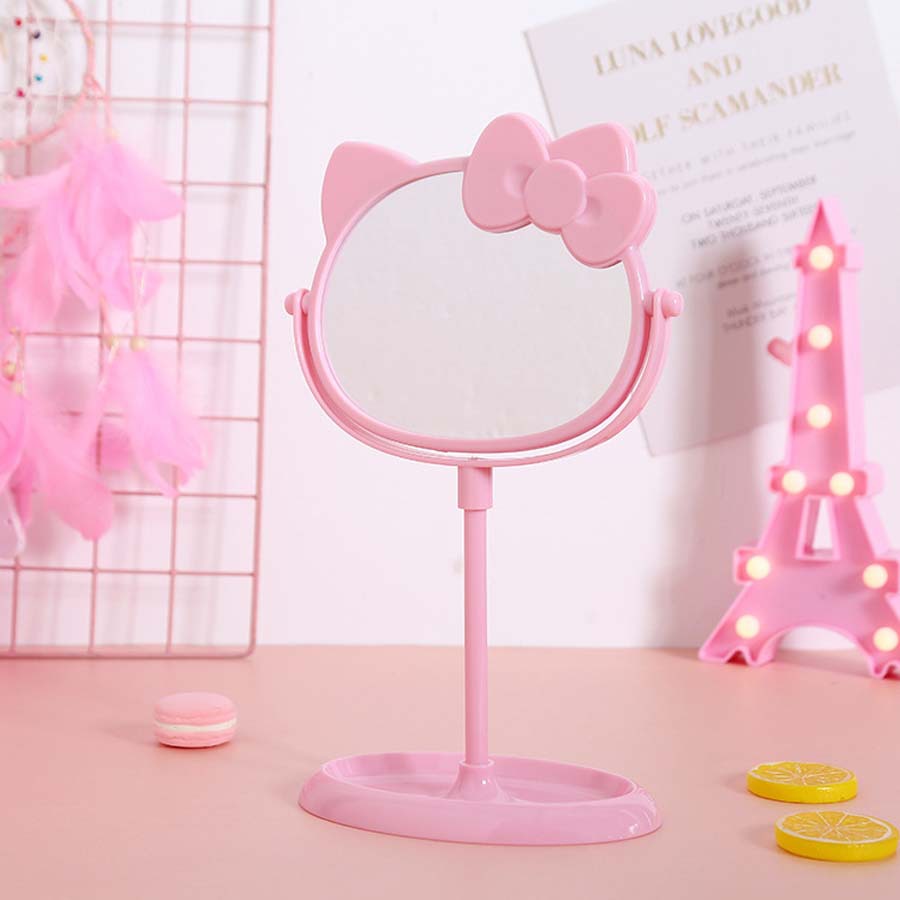Cermin Rias Kartun Hello Kitty - Home Bathroom Vanity ulasan dan harga