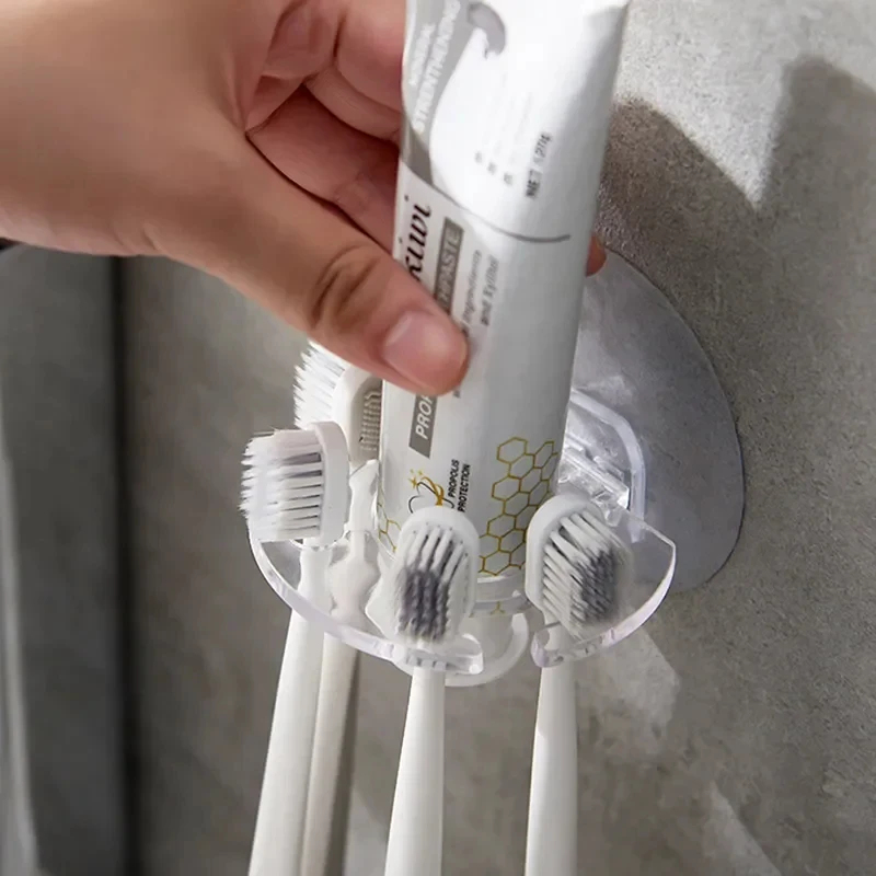 1/3 Buah Dispenser Pasta Gigi  - Toothbrush Holder Set ulasan dan harga