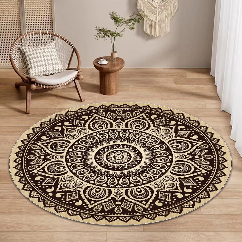 Karpet Bundar Gaya Etnik Persi - Home Bathroom Images ulasan dan harga