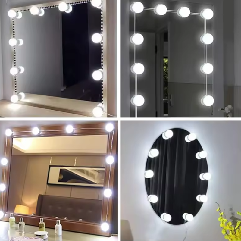 Lampu Cermin Rias LED Gaya Hol - Home Bathroom Vanity ulasan dan harga