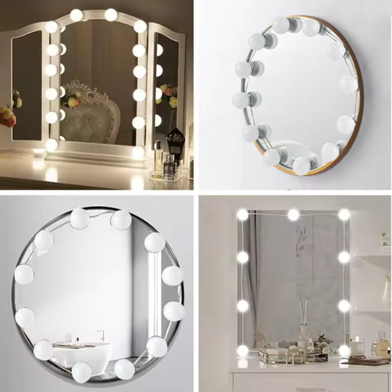 Lampu Cermin Rias LED Gaya Hol - Home Bathroom Vanity ulasan dan harga