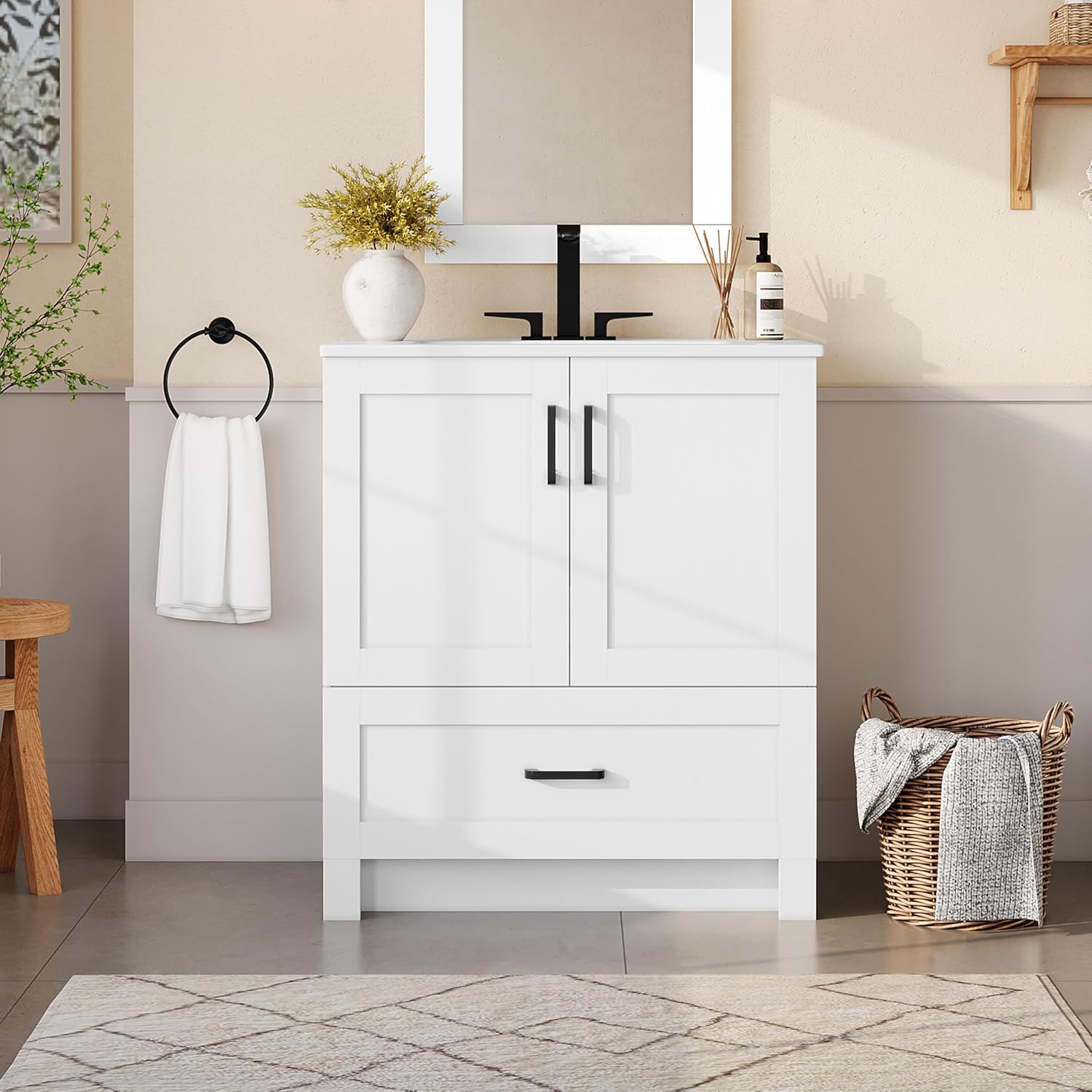 Meja Rias Kamar Mandi 30 Inci  - Home Bathroom Vanity ulasan dan harga